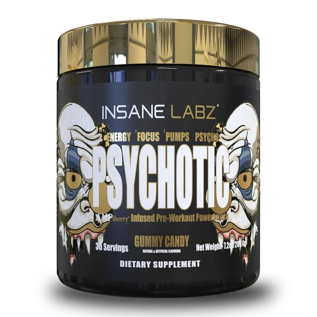 PREENTRENO PSYCHOTIC GOLD INSANE LABZ + SHAKER DE REGALO