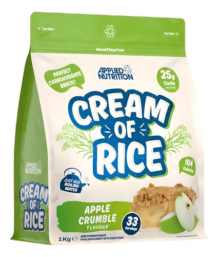 CREMA DE ARROZ APPLIED NUTRITION 1 KG + PORTA PROTEINA